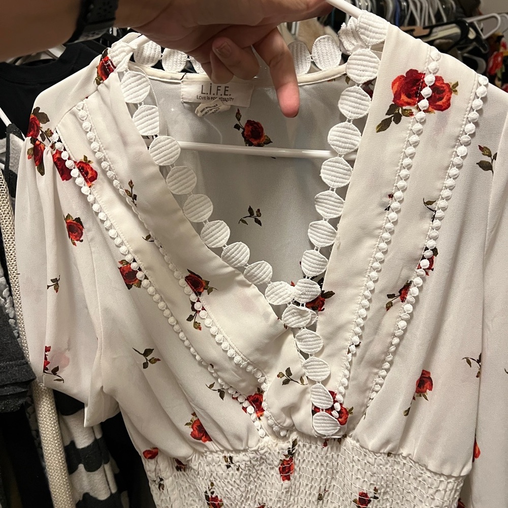 L.I.F.E (love is for eternity) blouse.   Size L super cute and flattering